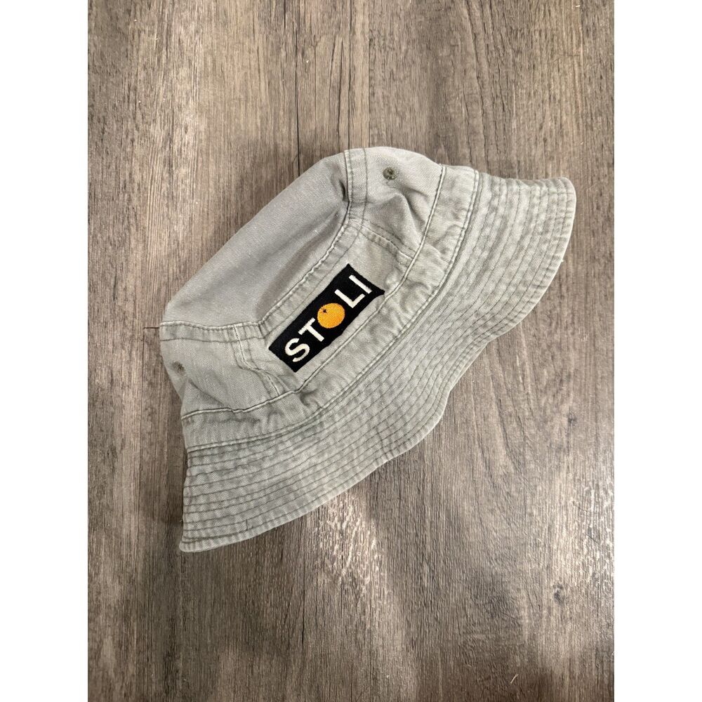 90's STOLI Toppers Gray Green Bucket Hat